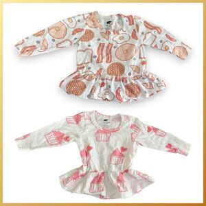 Monica & Andy Foodie Peplum Shirt Bundle 12-18 Months
